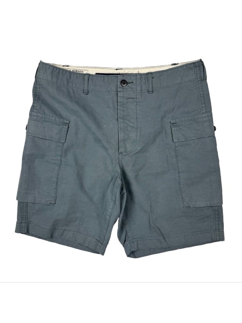 Wallace & Barnes Men's Cargo Shorts Grayish Blue • Size 34